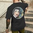 Lick Skull Unholy Nun Sexy Black T-Shirt mit Rückendruck Geschenke für Ihn