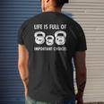 Life Is Full Of Important Choices Kettlebell Workout Mens Back Print T-shirt Gifts for Him