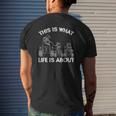This Is What Life Is About Quad Bike Father And Son Atv Mens Back Print T-shirt Gifts for Him