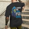 I Liked The Lions Before It Was Cool Men's T-shirt Back Print Gifts for Him