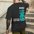 Limited Edition Mai 1969 Mann Frau 55 Geburtstag T-Shirt mit Rückendruck Geschenke für Ihn