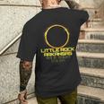 Little Rock Arkansas Path Totality Total Solar Eclipse 2024 Men's T-shirt Back Print Gifts for Him