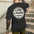 Live Laugh Lando F1 Inspired Men's T-shirt Back Print Gifts for Him