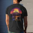 Los Angeles California City Downtown Skyline California LA Men's T-shirt Back Print Gifts for Him