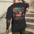 Los Crayones Rotos Aún Colorean La Conciencia Sobre La Salud Mental Camiseta Hombre Estampado Espalda Regalos para él