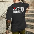 I Love My Hot Cougar Girlfriend I Heart My Girlfriend Gf Men's T-shirt Back Print Gifts for Him