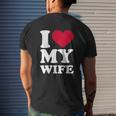 I Love My Wife V2 Mens Back Print T-shirt Gifts for Him
