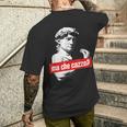 Ma Che Cazzo David Statue Hand Gesture David T-Shirt mit Rückendruck Geschenke für Ihn