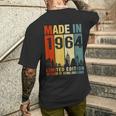 Made In 1964 Limited Edition 60 Years Of Being Awesome Men's T-shirt Back Print Gifts for Him