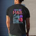 Mail Lady Postal Worker Mens Back Print T-shirt Gifts for Him