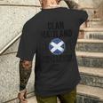 Maitland Clan Scottish Family Name Scotland Heraldry Men's T-shirt Back Print Gifts for Him