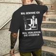 Mal Gewinne Ich Mal Verlieren Die Anderen Chess Chess Game T-Shirt mit Rückendruck Geschenke für Ihn