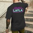 Mallorca Ich Bin Geiler Als Layla Malle T-Shirt mit Rückendruck Geschenke für Ihn