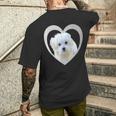 Maltese Maltese Dog Maltese T-Shirt mit Rückendruck Geschenke für Ihn