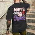 Mama Of Rookie 1St Baseball Birthday Party Theme Matching Men's T-shirt Back Print Gifts for Him