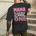 Mama Of The Sweet One Birthday 1St B-Day Donut One Party Men's T-shirt Back Print Gifts for Him