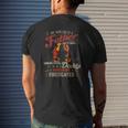 Any Man Can Be A Father Fireman Fathers Day Mens Back Print T-shirt Gifts for Him