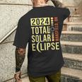 Mansfield Ohio Total Solar Eclipse April 8 2024 Men's T-shirt Back Print Gifts for Him