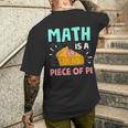 Math Is A Piece Of Pie Pi Day Math Lover Men's T-shirt Back Print Gifts for Him