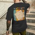 Matz Up Matzo Slang Wassup What's Up Wuzzup Pessah T-shirt imprimé au dos Cadeaux pour lui