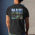 Maui Hawaii Mens Back Print T-shirt Gifts for Him