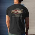 Mcduff Shirt Personalized NameShirt Name Print T Shirts Shirts With Name Mcduff Mens Back Print T-shirt Gifts for Him