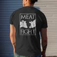 Meat Fight Bbq Pitmaster Cow And Pig T-Shirt Mens Back Print T-shirt Gifts for Him