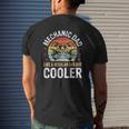 Mechanic Dad Car Auto Mechanic Dad Father Men Mens Back Print T-shirt Gifts for Him
