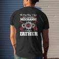 Mechanic Father Machines Car Vehicles Tools Mechanical Mens Back Print T-shirt Gifts for Him