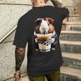 Meerschweinchen Boba Bubble Milk Tea Kawaii Cute Animal Lover T-Shirt mit Rückendruck Geschenke für Ihn