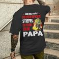 Mein Held Feuerwehrmann Papa Kurzärmliges Herren-T-Kurzärmliges Herren-T-Shirt, Feuerwehr Motiv Tee Geschenke für Ihn