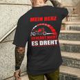 Mein Herz Schlägt Nicht Es Dreh- Motorcycle Biker T-Shirt mit Rückendruck Geschenke für Ihn