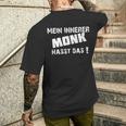 Mein Innerer Monk Hasse Das Saying Order Freak T-Shirt mit Rückendruck Geschenke für Ihn