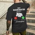 Mein Rasentraktor Ruft An Ich Muss Gehen Gardening T-Shirt mit Rückendruck Geschenke für Ihn