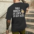 Meister Röhrich Frau Hanz Zie Zeh´N Zo Gut Aus T-Shirt mit Rückendruck Geschenke für Ihn