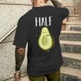 Mejor Medio Aguacate A Juego Pareja Aniversario Boda Keto Camiseta Hombre Estampado Espalda Regalos para él