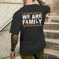 We Are Melanin Family Reunion Black History Pride African Men's T-shirt Back Print Gifts for Him