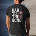 Mens American Flag Skull 4Th Of July Dad Father's Day Mens Back Print T-shirt Gifts for Him