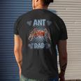 Mens Ant Dad Daddy Father's Day Insect Ant Mens Back Print T-shirt Gifts for Him