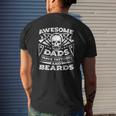Mens Awesome Dads Have Tattoos And Beards Mens Back Print T-shirt Gifts for Him