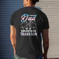 Mens Awesome Proud Trans Dad Pride Lgbt Awareness Father's Day Mens Back Print T-shirt Gifts for Him