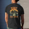 Mens Best Camping Dad Ever Camper Father Vintage Mens Back Print T-shirt Gifts for Him