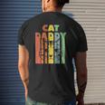 Mens Best Cat Daddy Kitten Daddy The Catfather Cat Daddy Mens Back Print T-shirt Gifts for Him
