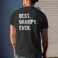 Mens Best Grampy Ever Cool Grandpa Father's Day Mens Back Print T-shirt Gifts for Him