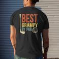 Mens Best Grampy By Par Father's Day Golf Grandpa Mens Back Print T-shirt Gifts for Him