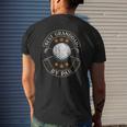 Mens Best Granddad By Par Golf Lover Sports Father's Day Mens Back Print T-shirt Gifts for Him