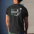 Mens Best Papaw By Par Father's Day Golf Lover Mens Back Print T-shirt Gifts for Him