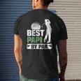 Mens Best Papi By Par Golf Grandpa Mens Fathers Day Mens Back Print T-shirt Gifts for Him