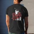 Mens Best Peepaw By Par Golf Lover Sports Fathers Day Mens Back Print T-shirt Gifts for Him
