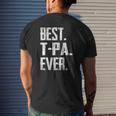 Mens BestPa Ever Grandpa Tee Mens Back Print T-shirt Gifts for Him